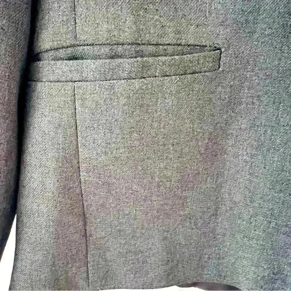 CARRIAGE COURT VINTAGE12 PETITE SHORT WOMENS CAREER CHURCH INTERVIEW GRAY BLAZER - Picture 4 of 8